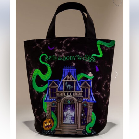 Bath & Body Works Handbags - 🎃 BBW Haunted House Canvas Bag NEW